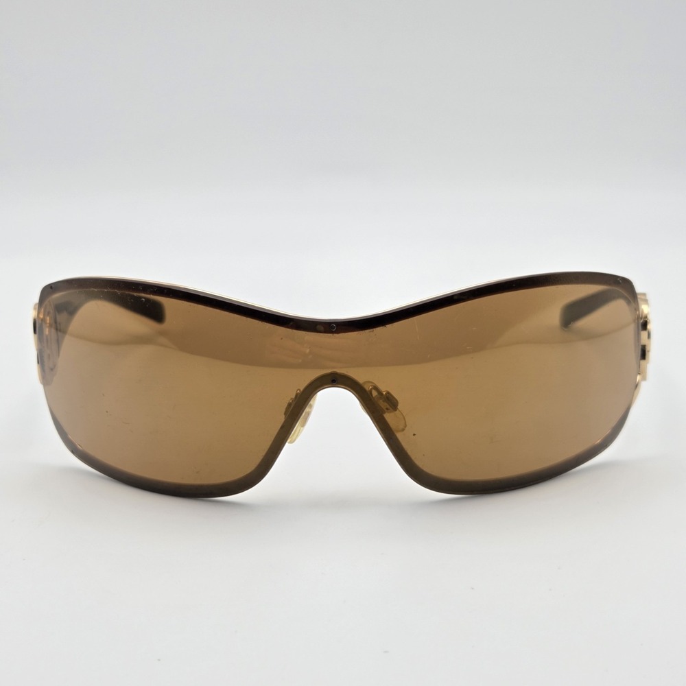 Vintage Chanel Camellia Gold Wrap Sunglasses 4164-B C.125/6H Authenticated - Picture 3 of 11